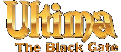 Ultima The Black Gate logo for Super Nintendo